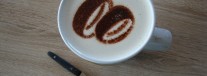 Cappuccino-Schablonen mit Logo…
