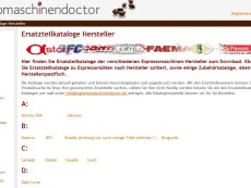 Neue Ersatzteilsuche beim Espressomaschinendoctor